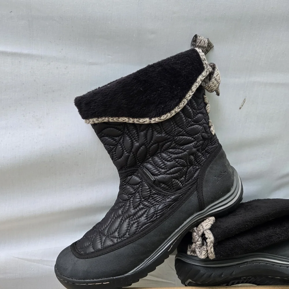 Jambu Black Quilted Kids Boots